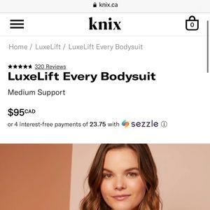 Knix Luxelift Every Body suit BNWT
